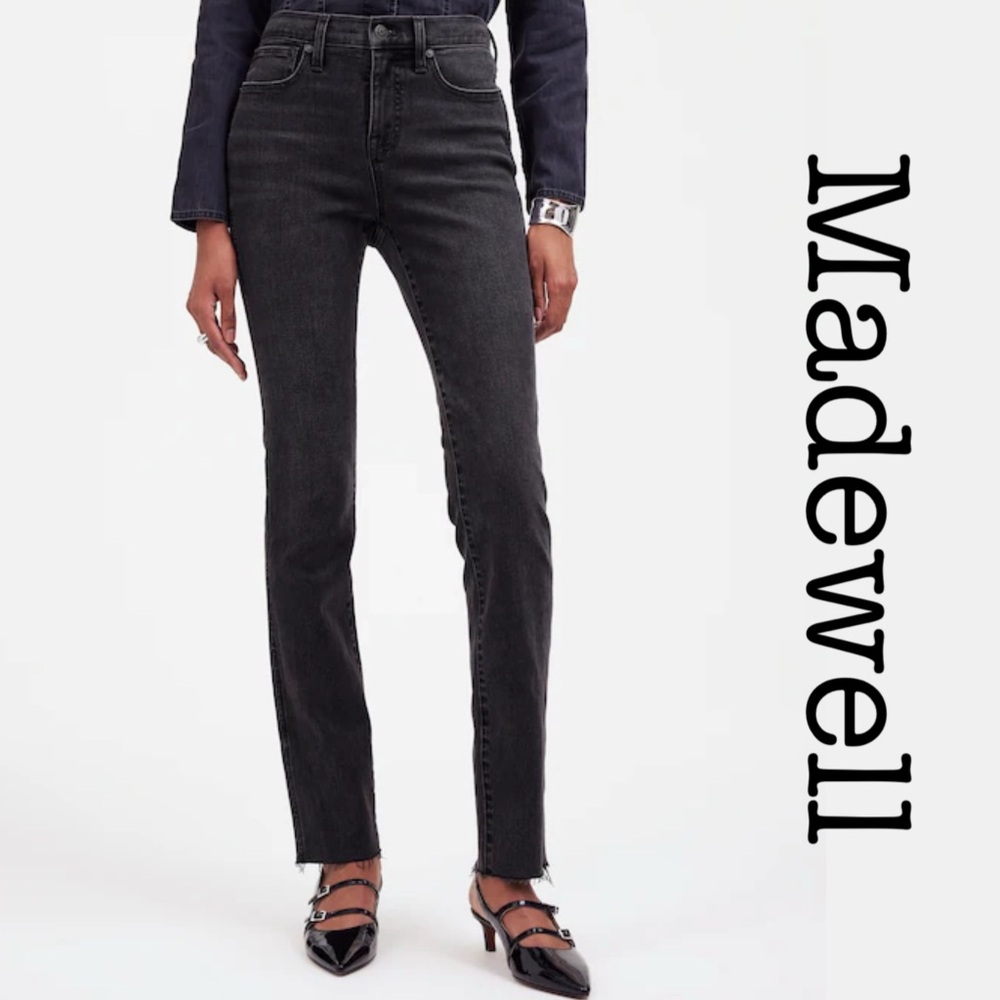New Madewell Mid Rise Stovepipe Women's Black Jeans Size 31